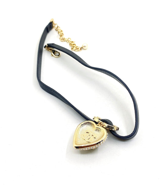 18K Chanel 2021 Leather Choker Necklace