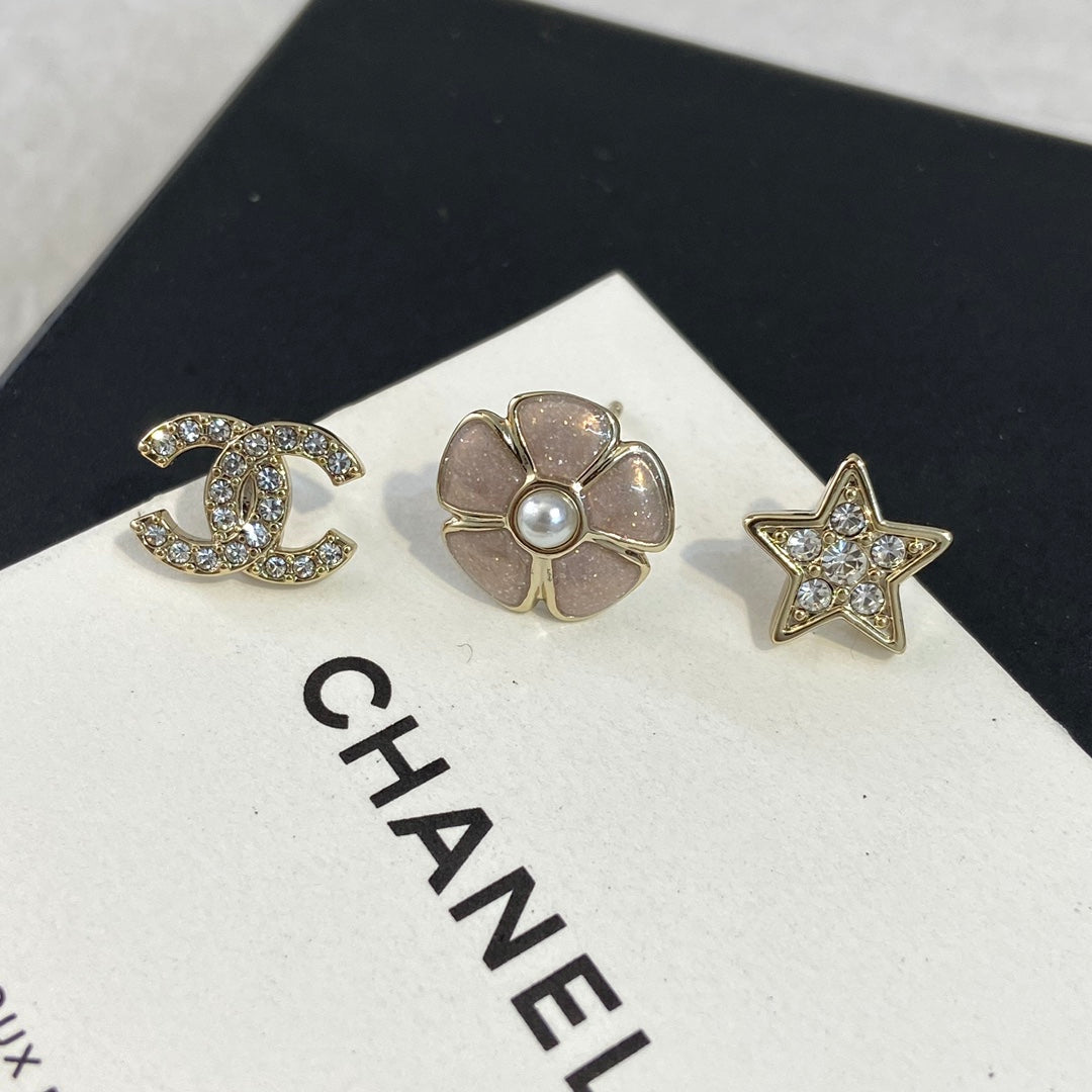Chanel Three Earring Set